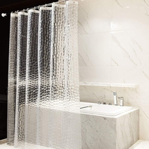 Otraki Semi Clear Shower Curtain 72 X 78 Inch Transparent Shower Curtain Waterpr - £15.85 GBP