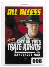 TRACE ADKINS 2006 CMT Concert Tour ALL ACCESS Laminated Backstage Pass - $368.88 MXN