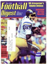 VINTAGE Nov 1983 Football Digest Magazine Kellen Winslow Chargers - £7.77 GBP