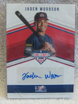 Jaden Woodson 2018 Panini USA Baseball 141/183 #SS-JW Auto Stars & Stripes MINT - $3.99