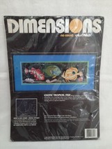 Dimensions No Count Cross Stitch Kit #3944 Exotic Tropical Fish ~ Anna Longo NIP - £8.63 GBP