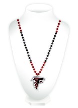 Atlanta Falcons Beads with Medallion Mardi Gras Style - $32.99