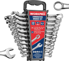 22-Piece Mechanics Wrench Set: Metric and Standard - £50.55 GBP