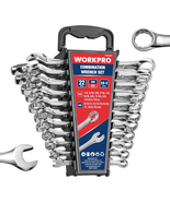 22-Piece Mechanics Wrench Set: Metric and Standard - £50.46 GBP