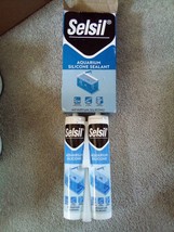 SELSIL Aquarium Silicone Clear Sealant Pack Of Two expired 4/23 - $19.64