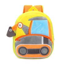 2-4 Years Engineering Vehicle Excavator Car Kids Plush Backpack Toy Bag ... - $29.13