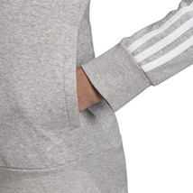 adidas Womens Essentials 3-Stripe Hoodie,Medium Grey/Heather White Size XX-Small - £38.79 GBP