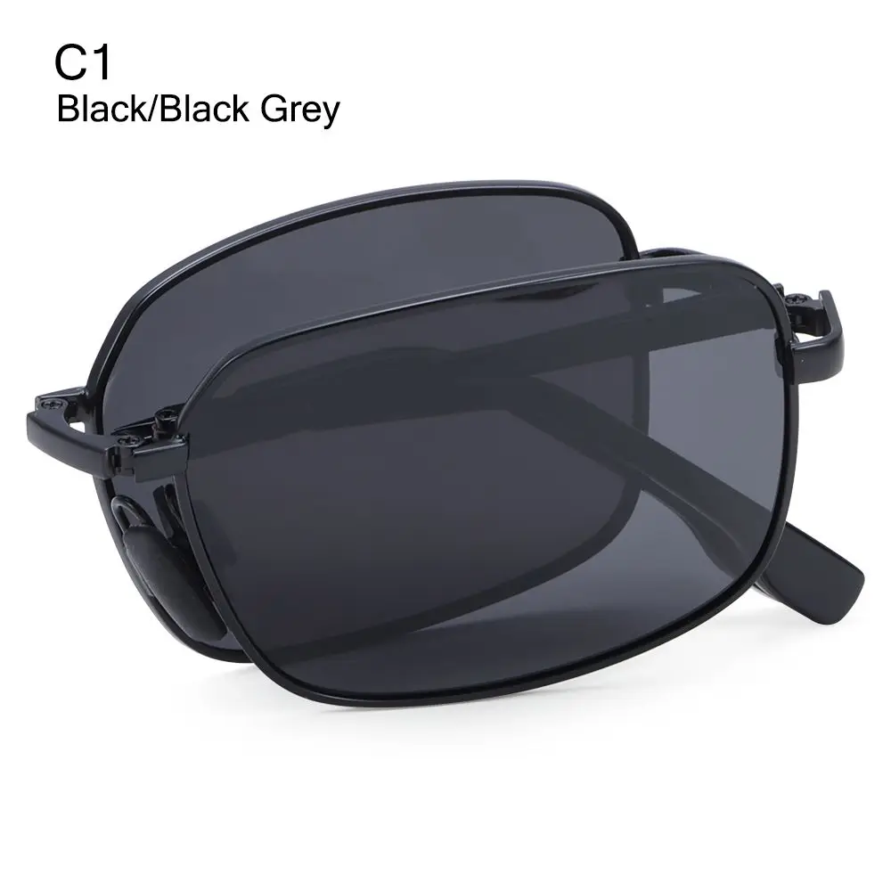 Portable Folding Polarized gles for Men Square  Frame Photochromic gles Driving  - $58.31