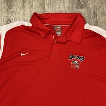 Vintage NIKE Portland Sea Dogs Baseball Red Polo Shirt Embroidered Mens Size XL - £31.80 GBP