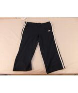 Children Youth Girl&#39;s Adidas Navy Blue White Striped Yoga Capri Pants 30904 - $15.94 CAD