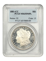 1881-CC $1 Pcgs MS63DMPL - £1,146.81 GBP