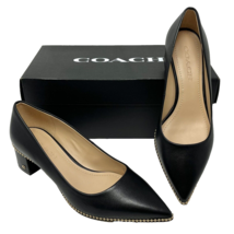 Coach Black Willa 45 Leather Pump Size 6.5B - $47.49