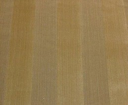 F Schumacher Cunard Strie Cork Yellow Gold Stripe Velvet Cushion Fabric 4.5 Yard - $283.00