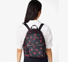 NWB Kate Spade Chelsea Medium Backpack Rose Toss Print KE435 $299 Dust Bag FS - £108.23 GBP