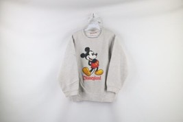 Vintage 90s Disney Womens Small Spell Out Disneyland Mickey Mouse Sweatshirt USA - £46.42 GBP