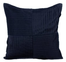 Gray Throw Pillow Covers 16&quot;x16&quot; Silk, Charcoal Black Ripples - $36.26+