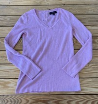 Banana Republic Women’s Merino Wool V Neck Sweater size M Pink AN - $14.47