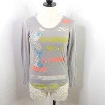 Eyeshadow Juniors S Vail Colorado Graphic Glitter Rhinestone Long Sleeve Top - $5.00