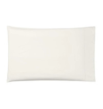 Sferra Giza 45 Ivory King Pillowcases Pair Solid Cotton Percale 1000TC Italy NEW - £187.41 GBP