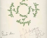 L&#39;Auberge De Noves Friends of French Art Signed Menu 1994 Provence France - £77.05 GBP