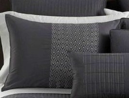 Hotel Collection SET of 2 Skyscraper Standard Pillow Shams Embroidered G... - $24.72