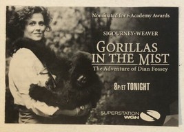 Gorillas In The Mist Vintage Tv Guide Print Ad Sigourney Weaver TPA24 - £4.66 GBP