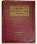 1938 to 1952 Motors Flat Rate and Parts Manual - Original Excellent Cond... - $28.50
