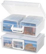 IRIS USA 4&quot; x 6&quot; Photo Storage Craft Keeper, 2 Pack, Main Container with... - $1,215.28 MXN