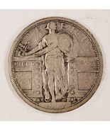 1917-S 25C Type 1 Standing Liberty Quarter in Very Good VG Condition, Li... - £65.71 GBP