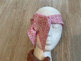 Coach Signature Scarf 100% Silk Pink White Pattern Headscarf Bag Neck Sz... - $46.75