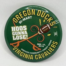 2016 Oregon Ducks Virginia Cavaliers Hoos Gunna Lose Football Pinback Bu... - £5.97 GBP