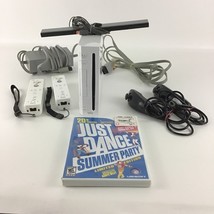 Wii Gaming System Bundle Lot Console Remotes Controllers Sensor Bar Game... - $161.32