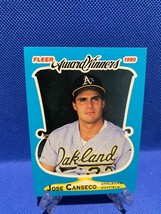 1990 Fleer Award Winners Jose Canseco Baseball Card #6 Athletics - $11.88