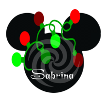 Sabrina Font 2smp-Digital ClipArt-Mouse-Gift Tag-T shirt-Holiday-Christmas - $1.99