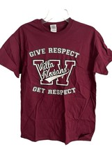 Woonsocket RI Villa Novans Coach Nasuti Mens Adult Medium Maroon Red T-S... - $11.28
