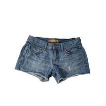 Old Navy Shorts 2 Womens Raw Hem Distressed Ultra Low Rise Blue Casual - $21.36