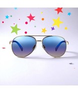 Velvet Eyewear Bonnie Aviator Sunglasses in Silver Flash w/microfiber pouch - $58.40