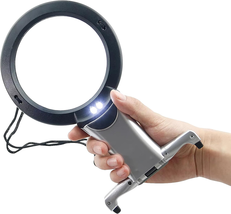 2X Hands Free Chest Rest LED Magnifier for Reading with 6X Spot Magnifyi... - $27.39 CAD