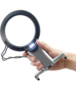 2X Hands Free Chest Rest LED Magnifier for Reading with 6X Spot Magnifyi... - $19.45