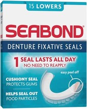 Seabond Denture fixative seals 18 lowers - $5.37