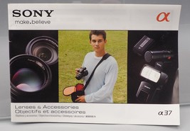 Sony Alpha SLT-A37 Digital Camera Lenses and Accessories Booklet - £3.87 GBP
