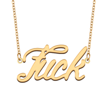 Fuck Name Necklace for Best Friend Family Member Birthday Christmas Gift - $15.99