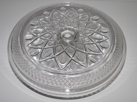 IMPERIAL CAPE COD GLASS Pedestal cake plate stand 11&quot; x 6&quot; chip dip tray - £37.42 GBP