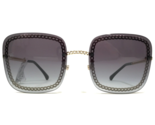 CHANEL Sunglasses 4244 c.395/S6 Gold Chain Frames with Purple Lenses 57-... - £227.57 GBP