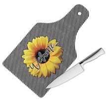 Sunflower Welcome : Gift Cutting Board Flower Floral Yellow Decor - £23.17 GBP