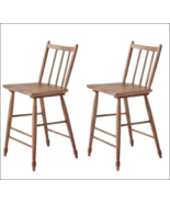 NEW &quot;Windsor&quot; 24&quot; Counter Height Stools (2)Aged Oak-by Hearth &amp; Hand w/ ... - $169.99