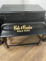 Black Old Time Delivery Box Table With Storage - $13,824.66 MXN