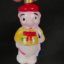 Disney Christmas bulb milk glass 3 little pigs fiddler pig figural bulb  WORKS - £42.93 GBP