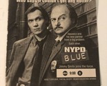 NYPD Blue Tv Series Print Ad Vintage Jimmy Smits Dennis Franz TPA2 - £4.67 GBP