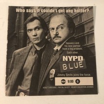 NYPD Blue Tv Series Print Ad Vintage Jimmy Smits Dennis Franz TPA2 - £4.66 GBP